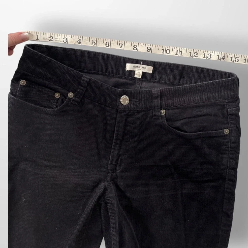 Helmet Lang Mini Corduroy Black Pant - Picture 7 of 9